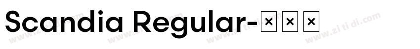 Scandia Regular字体转换